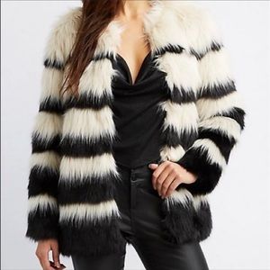 NWOT Charlotte Russe Faux Fur Coat